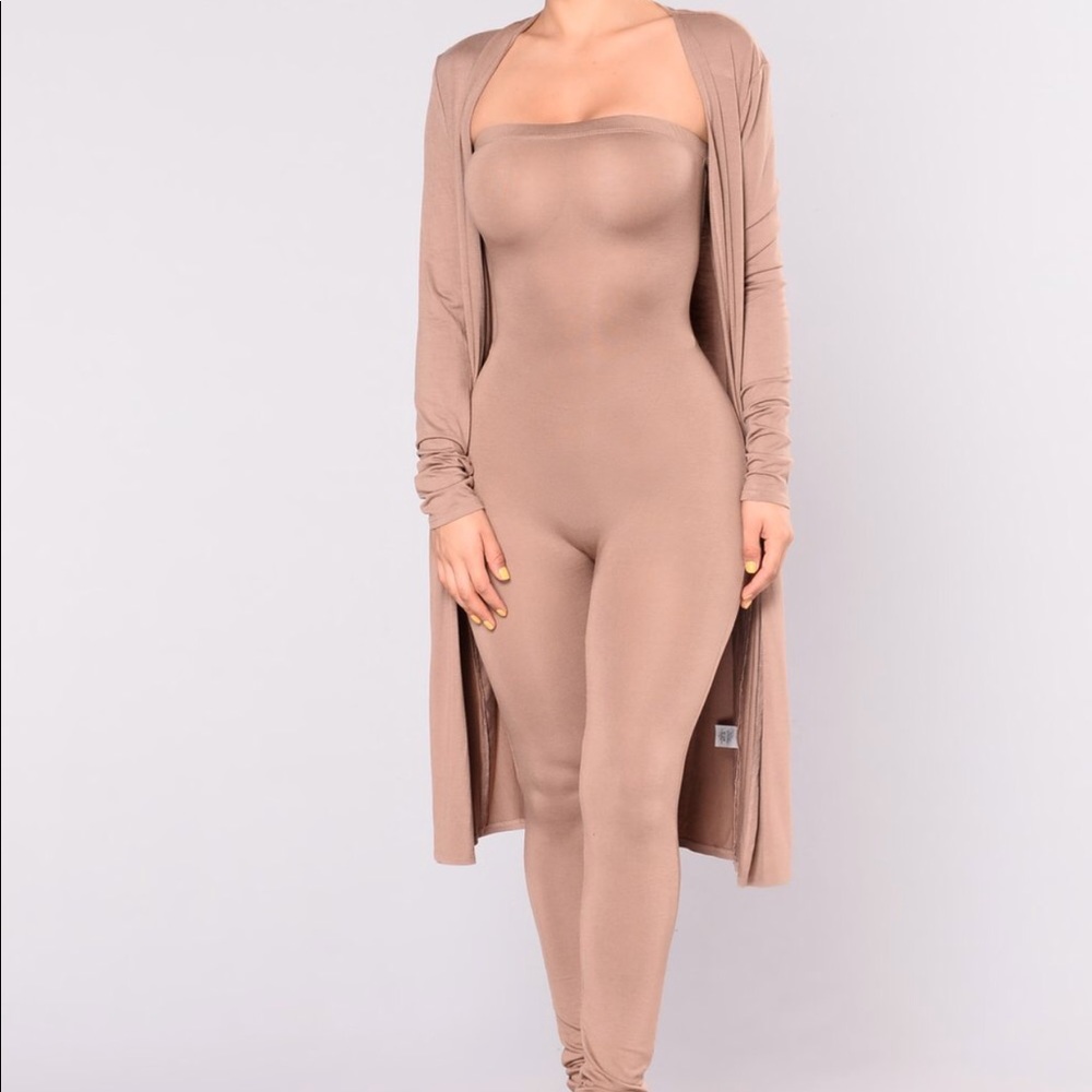 Fashion Nova “Colby Jumpsuit & Duster”